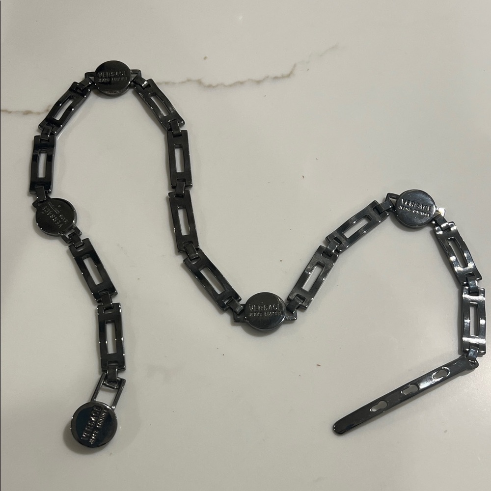 Versace Jeans Couture Metal Link Belt. 31”